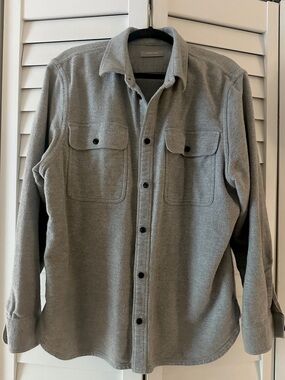Everlane Gray Cotton Shacket XL